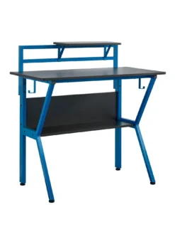 Lloyd Pascal Rogue Compact Gaming Desk - Blue/Black -Rust-Oleum || d-c-fix || Harris Sales QHWCM SQ3 0000000024 BLACK BLUE SLa