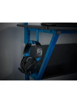 Lloyd Pascal Rogue Compact Gaming Desk - Blue/Black -Rust-Oleum || d-c-fix || Harris Sales QHWCM SQ4 0000000024 BLACK BLUE SLd