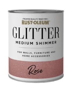 Rust-Oleum Medium Shimmer Glitter Rose 750ml