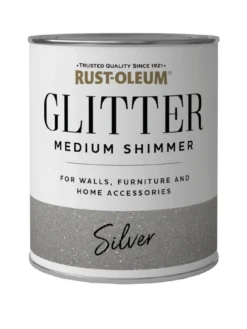 Rust-Oleum Medium Shimmer Glitter Silver 750ml