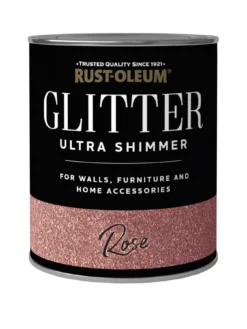 Rust-Oleum Glitter Ultra Shimmer Paint – Rose – 750 Ml Tin