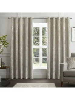 Curtina Chateaux Eyelet Lined Curtains -Rust-Oleum || d-c-fix || Harris Sales QN3TQ SQ5 0000000003 NATURAL RSr
