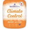 Slumberdown Climate Control 4.5 Tog Duvet King Size - White