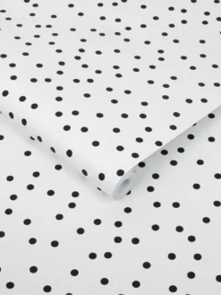 Superfresco Easy Kids Confetti Black And White Wallpaper -Rust-Oleum || d-c-fix || Harris Sales QT9TA SQ3 0000000019 BLACK WHITE SLd1