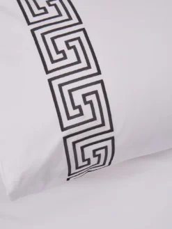 Very Home Greek Key 300 Thread Count Duvet Cover Set - White/Black -Rust-Oleum || d-c-fix || Harris Sales QXMAK SQ3 0000000269 WHITE BLACK SLd