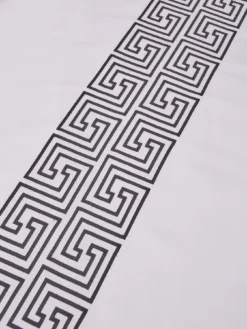 Very Home Greek Key 300 Thread Count Duvet Cover Set - White/Black -Rust-Oleum || d-c-fix || Harris Sales QXMAK SQ5 0000000269 WHITE BLACK SLd2