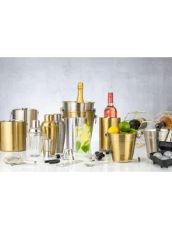 Viners Brushed Gold Stainless Steel Cocktail Shaker -Rust-Oleum || d-c-fix || Harris Sales R9CAQ SQ3 0000000036 GOLD SLd1