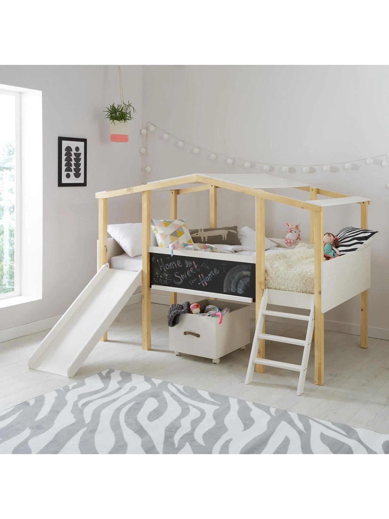 Very Home Pixie Mid Sleeper Bed With Slide And Chalkboard With Mattress Options (Buy And SAVE!) 1 Very Home Pixie Mid Sleeper Bed With Slide And Chalkboard With Mattress Options (Buy And SAVE!)
