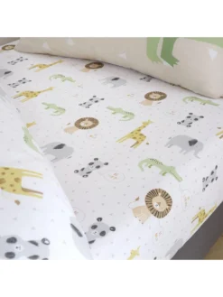 Catherine Lansfield Roarsome Animals Fitted Sheet - Toddler - Multi