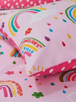 Silentnight Healthy Growth Reversible Rainbow Duvet Cover Set - Pink -Rust-Oleum || d-c-fix || Harris Sales RJ4ET SQ4 0000000029 MULTI SLd1