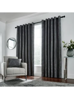 Helena Springfield Roma Lined Eyelet Curtains -Rust-Oleum || d-c-fix || Harris Sales RJP4E SQ5 0000000005 GREY RSr