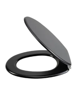 AQUALONA Matt Black Mdf Toilet Seat -Rust-Oleum || d-c-fix || Harris Sales RLDDT SQ3 0000000004 BLACK SLd1
