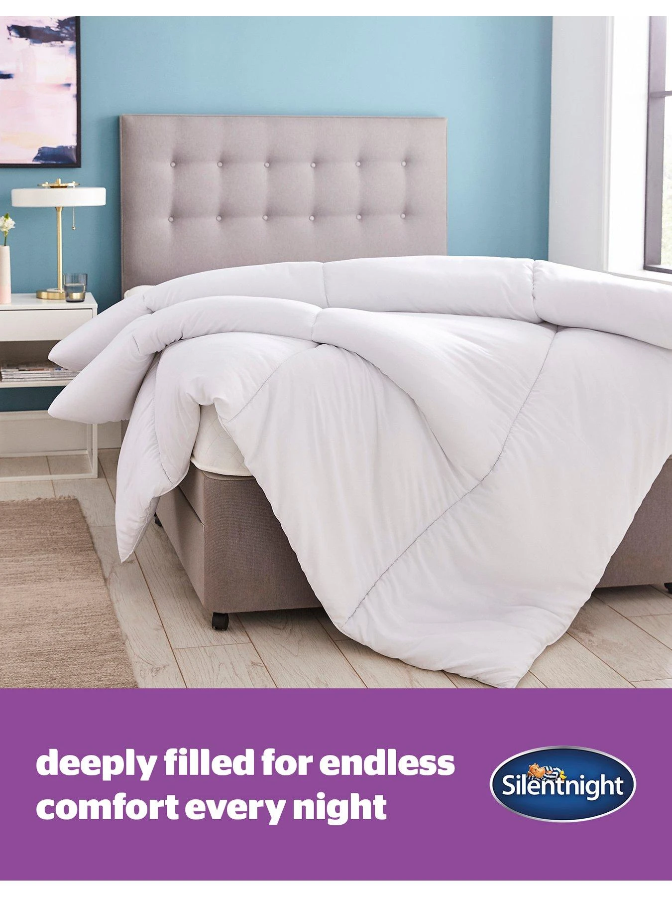 Silentnight Deep Sleep 7.5 Tog Duvet - White 3 Silentnight Deep Sleep 7.5 Tog Duvet - White - Image 3