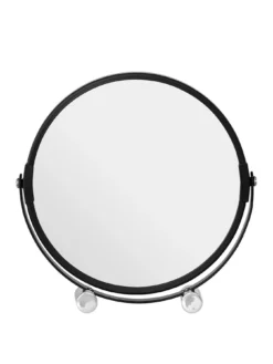 Premier Housewares Black Metal Magnifying Shaving Mirror
