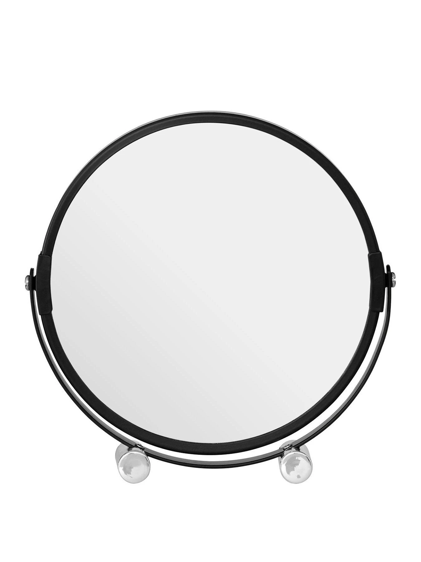 Premier Housewares Black Metal Magnifying Shaving Mirror 1 Premier Housewares Black Metal Magnifying Shaving Mirror