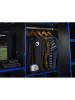 Lloyd Pascal Black Gaming Bed Highsleeper With Adjustable Desk-top & Open Wardrobe With Blue Edging -Rust-Oleum || d-c-fix || Harris Sales RQYRL SQ3 0000000020 BLUE SLd