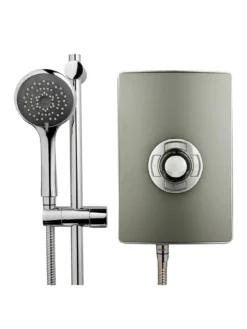 Triton Collection Gun Metal Electric Shower - 9.5kw