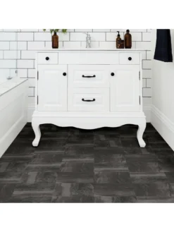 Floor Pops Pack Of 10 Raven Peel & Stick Floor Tiles -Rust-Oleum || d-c-fix || Harris Sales RUAHA SQ4 0000000088 NO COLOR SLd2