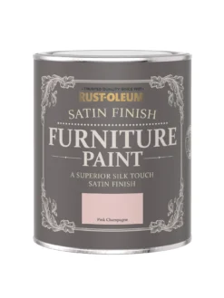 Rust-Oleum Satin Finish Furniture Paint In Pink Champagne – 750 Ml Tin 