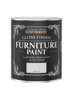 Rust-Oleum Gloss Furniture Paint Library Grey 750ml