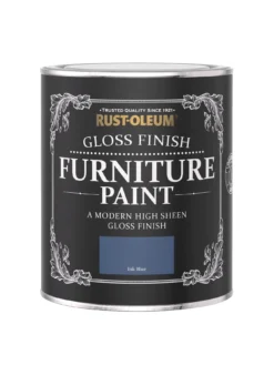 Rust-Oleum Gloss Furniture Paint Ink Blue 750ml