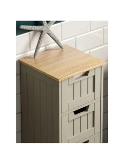 Bath Vida Priano 4 Drawer Freestanding Unit 8 Bath Vida Priano 4 Drawer Freestanding Unit -Rust-Oleum || d-c-fix || Harris Sales RVJ6W SQ3 0000000005 GREY SLa