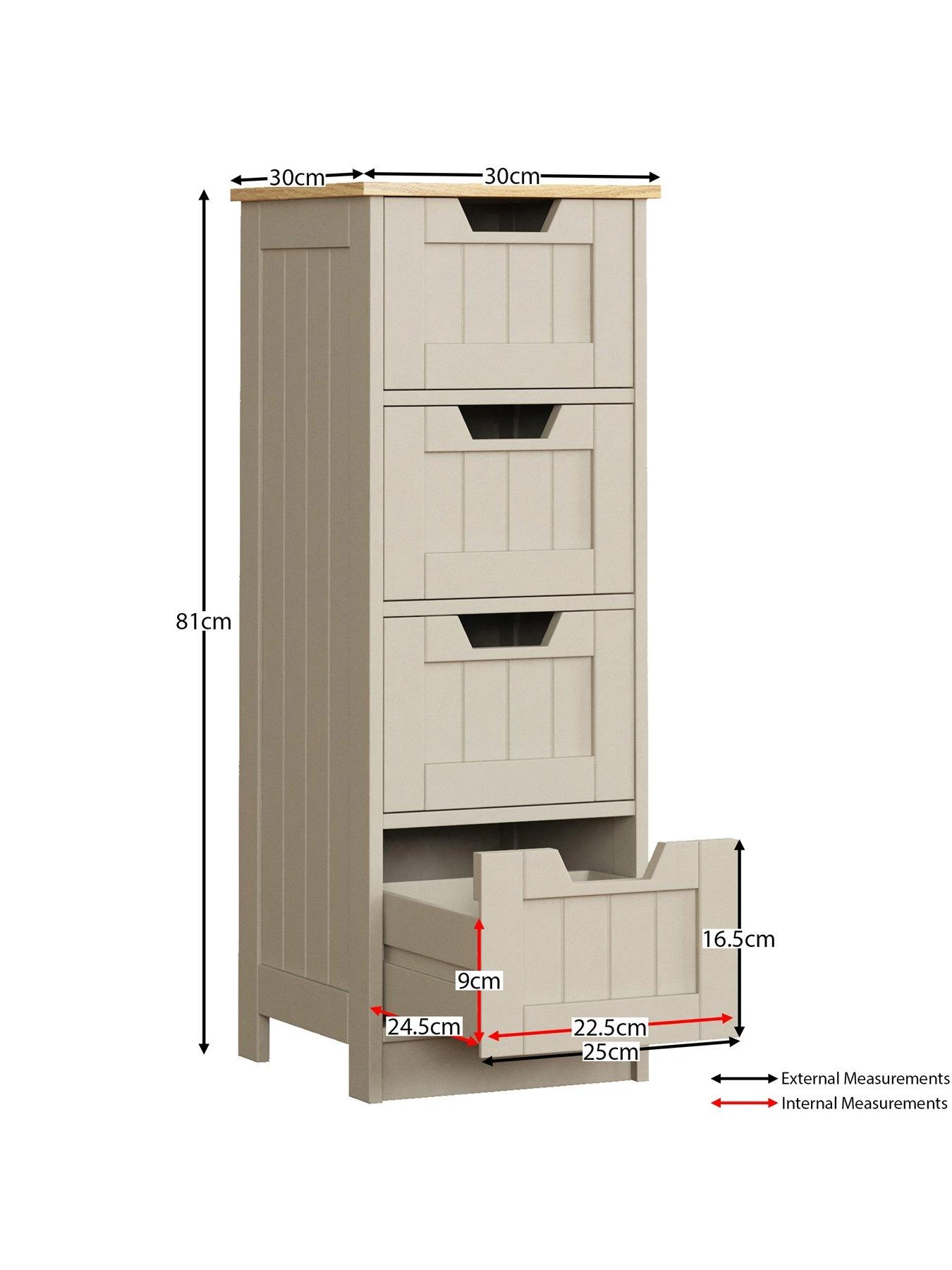 Bath Vida Priano 4 Drawer Freestanding Unit 6 Bath Vida Priano 4 Drawer Freestanding Unit - Image 6