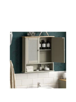 Bath Vida Priano 2 Door Mirrored Wall Cabinet With Shelf -Rust-Oleum || d-c-fix || Harris Sales RVJ7F SQ3 0000000005 GREY SLa