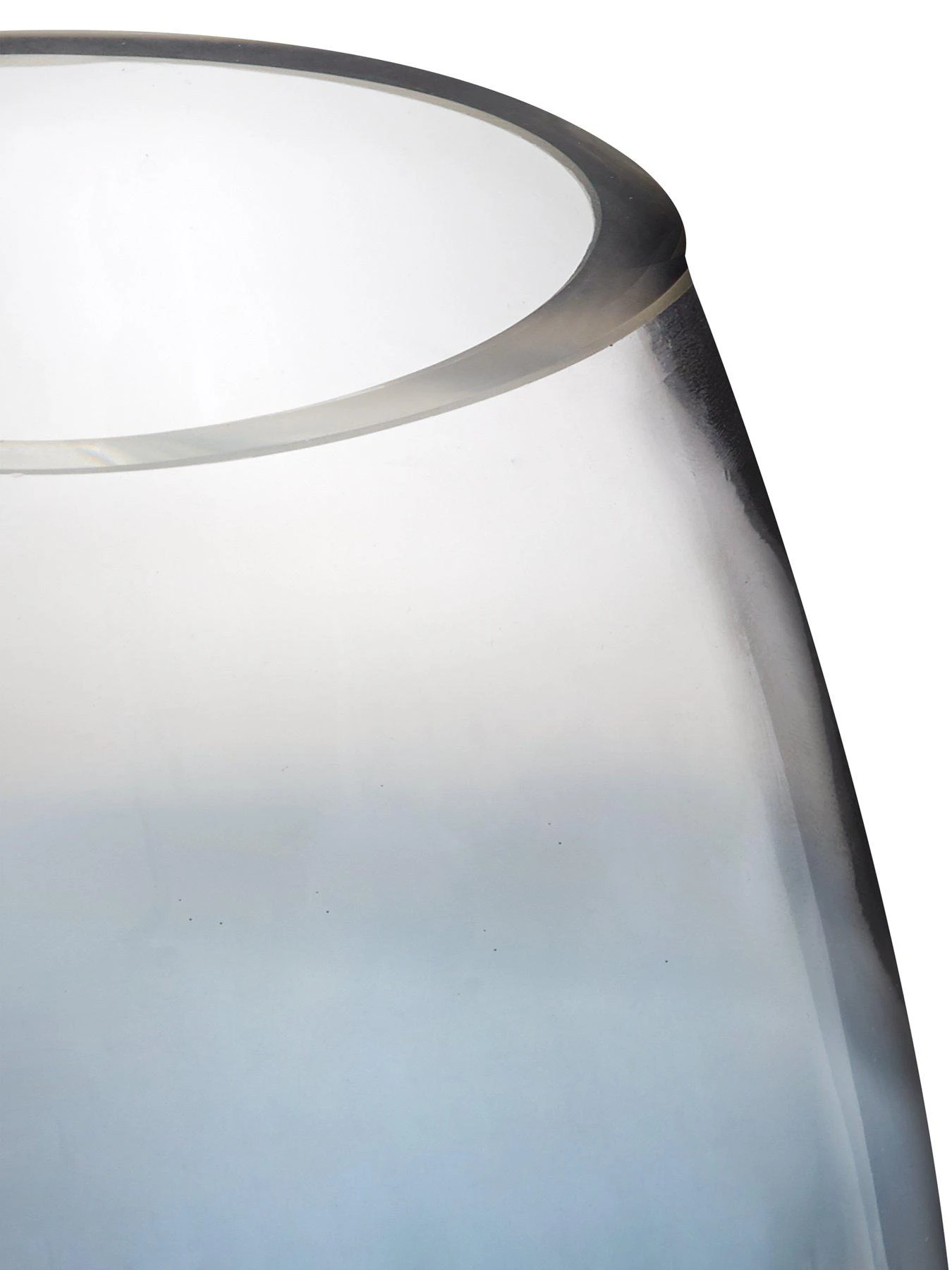 Very Home Silver Ombre Tinted Glass Vase 2 Very Home Silver Ombre Tinted Glass Vase - Image 2
