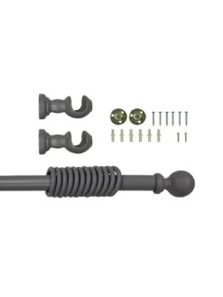 Very Home Galloway Ball Finial 28mm Curtain Pole In Grey -Rust-Oleum || d-c-fix || Harris Sales RWJ6E SQ3 0000000201 TRUFFLE SLd1