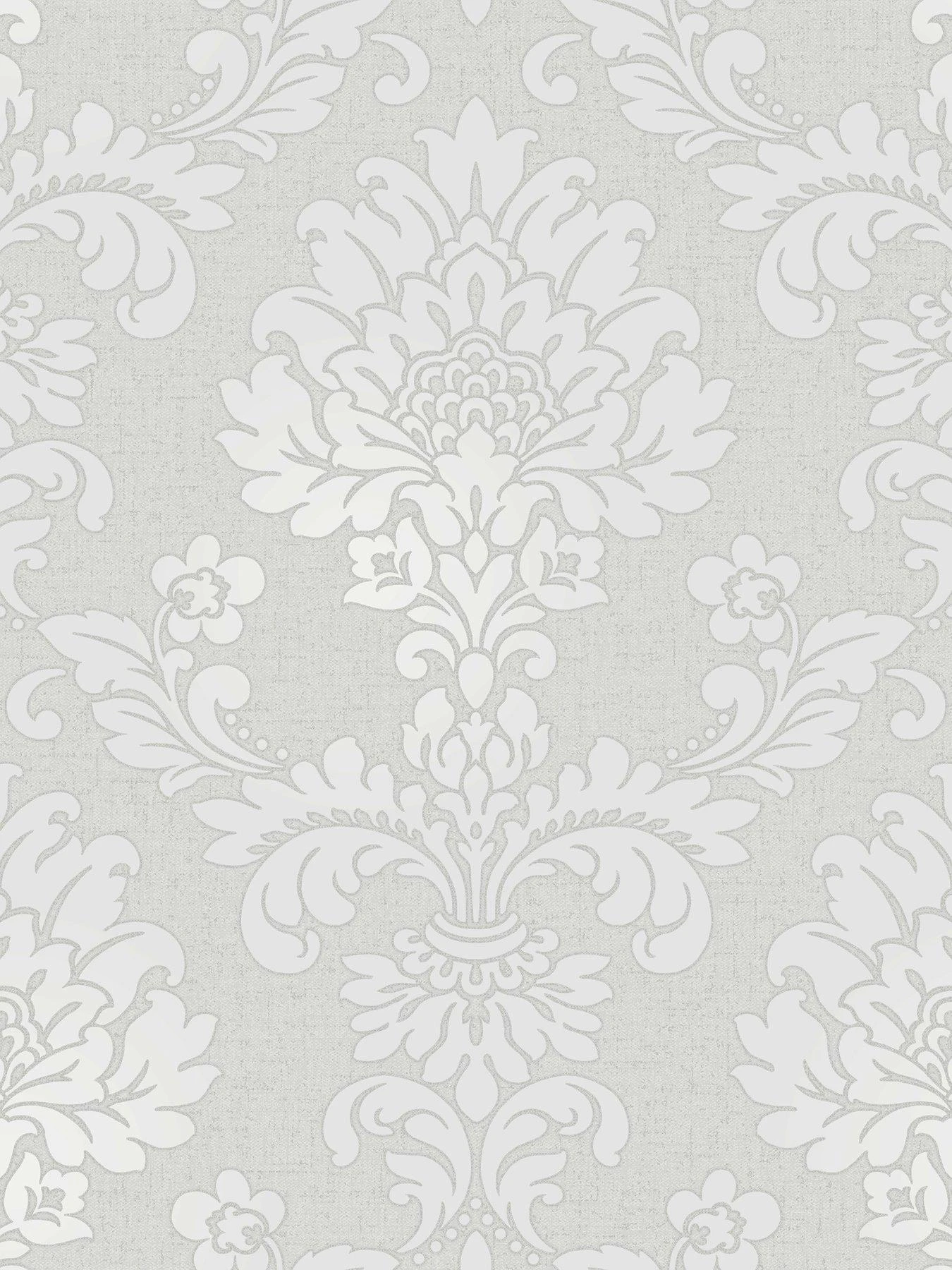 Fine Décor Fine Decor Quartz Damask Silver Glitter Wallpaper 3 Fine Décor Fine Decor Quartz Damask Silver Glitter Wallpaper - Image 3