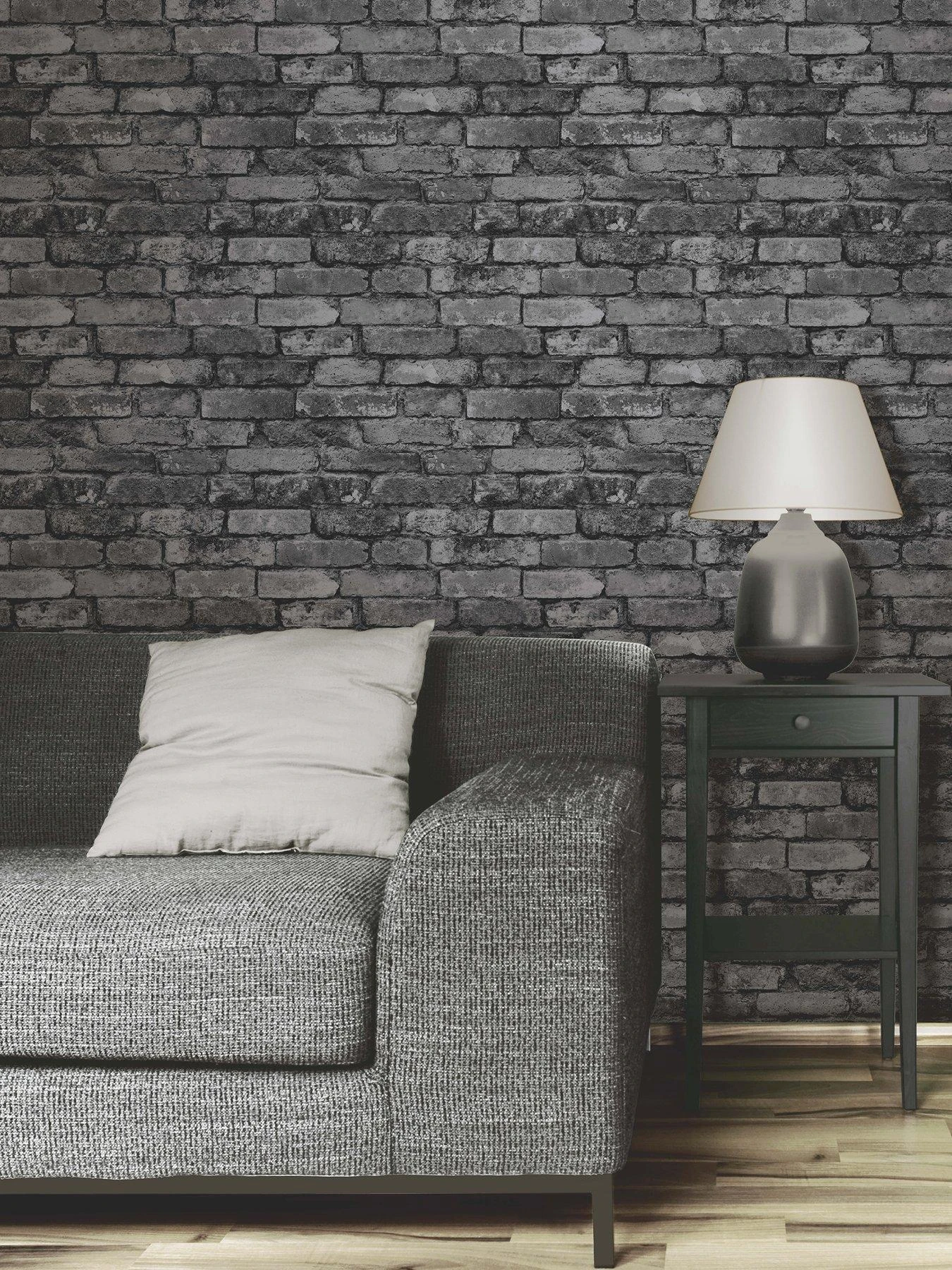 Fine Décor Fine Décor Rustic Silver Brick Wallpaper 1 Fine Décor Fine Décor Rustic Silver Brick Wallpaper