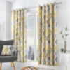 Fusion Lennox Lined Eyelet Curtains