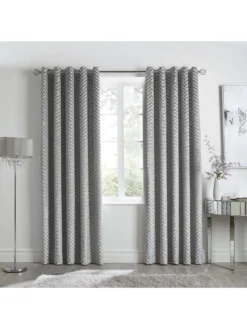 By Caprice Faye Eyelet Lined Curtains