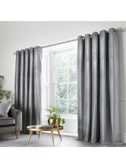 Appletree Jasper Eyelet Lined Curtains