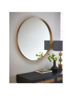 Very Home Blaire Round Gold Mirror