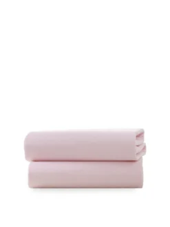 Clair De Lune Pack Of 2 Fitted Cot Sheets - Pink