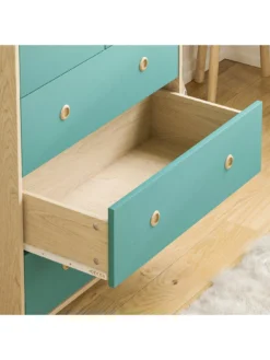 Vida Designs Neptune 5 Drawer Chest -Rust-Oleum || d-c-fix || Harris Sales TPXGK SQ4 0000000020 BLUE SLd