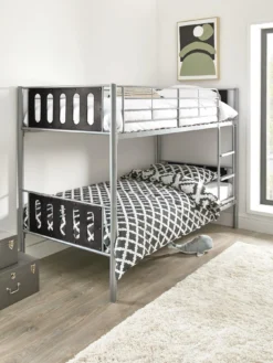 Very Home Cyber Metal Bunk Bed (can Be Split Into 2 beds) With Mattress Options (Buy & SAVE!)