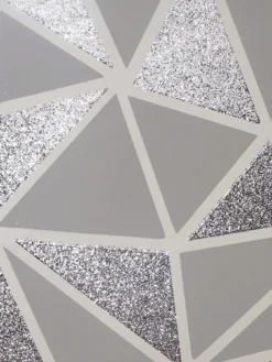ARTHOUSE Sequin Fragments Silver & Grey Wallpaper