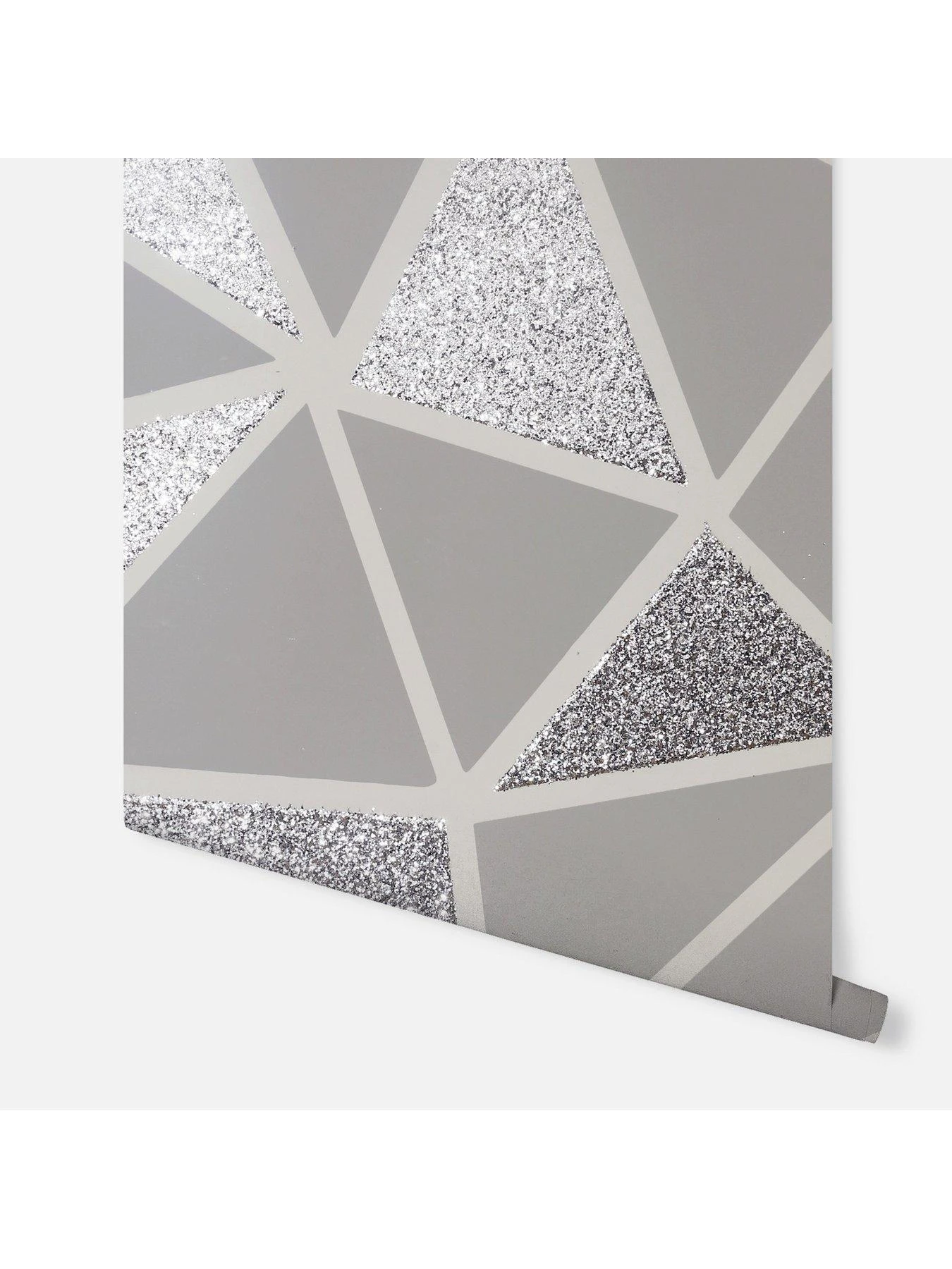 ARTHOUSE Sequin Fragments Silver & Grey Wallpaper 3 ARTHOUSE Sequin Fragments Silver & Grey Wallpaper - Image 3