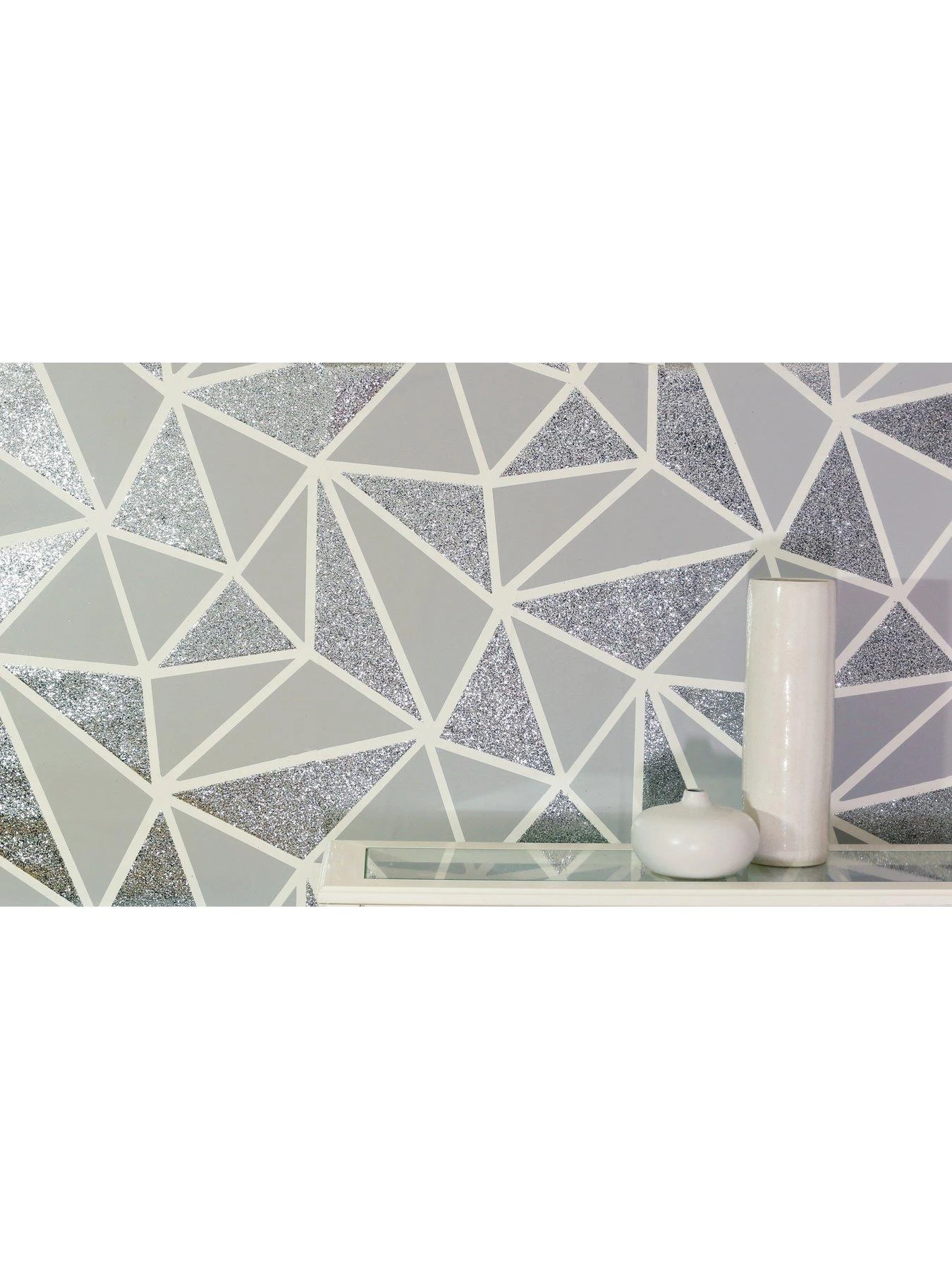 ARTHOUSE Sequin Fragments Silver & Grey Wallpaper 4 ARTHOUSE Sequin Fragments Silver & Grey Wallpaper - Image 4