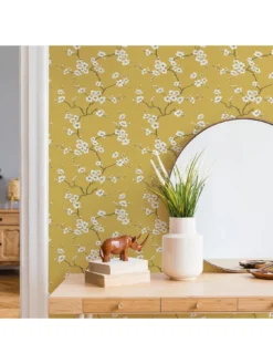 Fresco  Apple Blossom Ochre Wallpaper -Rust-Oleum || d-c-fix || Harris Sales TQUY3 SQ3 0000000076 YELLOW SLd1