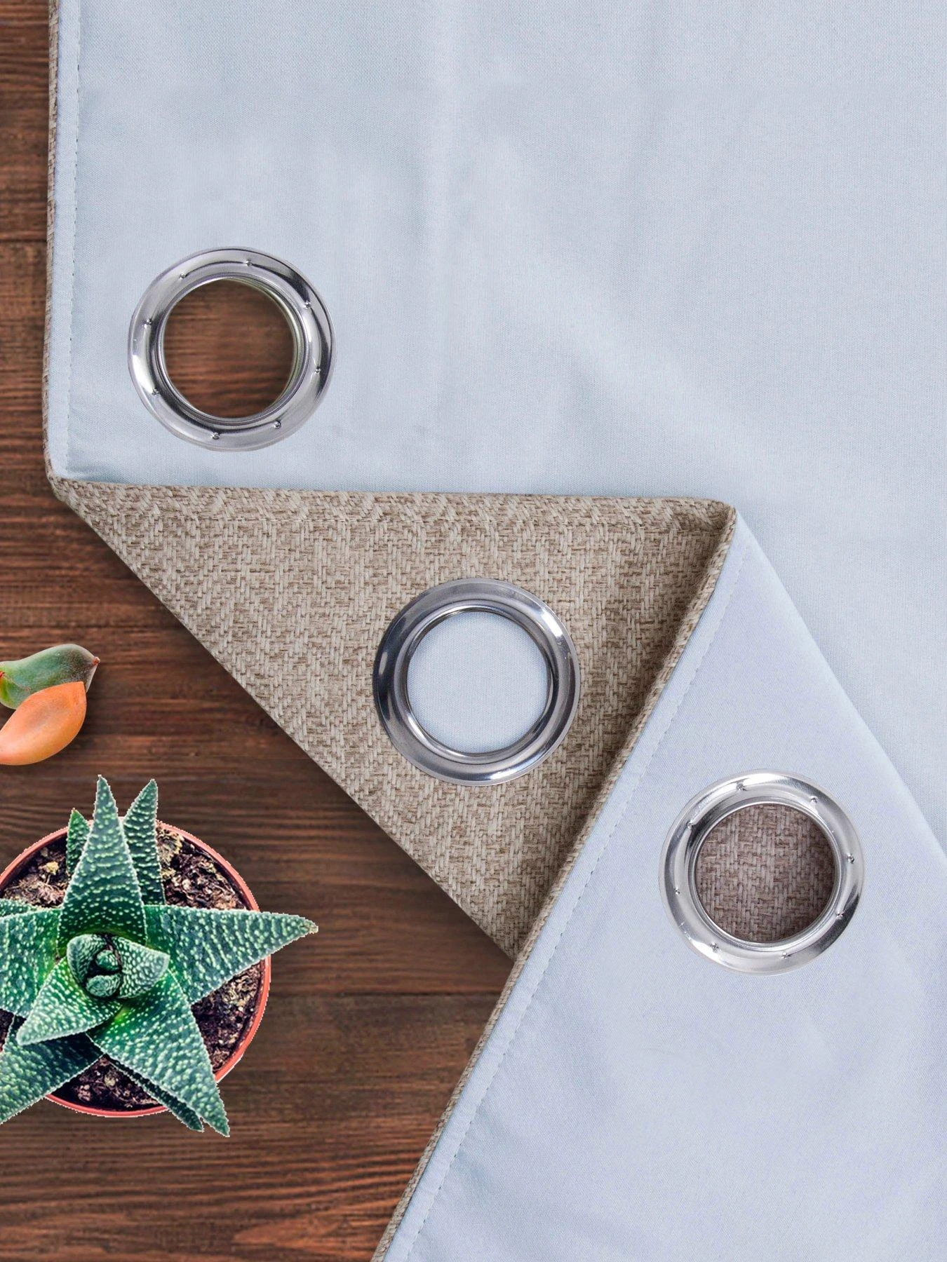 Very Home Woolacombe Blackout Lined Eyelet Curtains 2 Very Home Woolacombe Blackout Lined Eyelet Curtains - Image 2