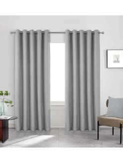 Very Home Woolacombe Blackout Lined Eyelet Curtains 