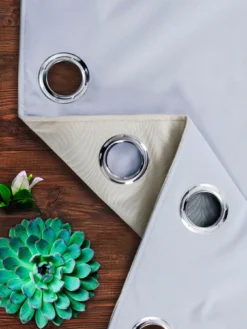 Very Home Valentina Embossed Velour Blackout Eyelet Curtains -Rust-Oleum || d-c-fix || Harris Sales TRRLR SQ7 0000000003 NATURAL RSr