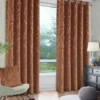 Very Home Emily Velvet Blackout Eyelet Curtains
