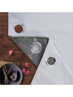 Very Home Emily Velvet Blackout Eyelet Curtains -Rust-Oleum || d-c-fix || Harris Sales TRRMD SQ4 0000000005 GREY SLd2