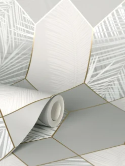 Fine Décor Miami Tropical Geo Grey -Rust-Oleum || d-c-fix || Harris Sales TRXT6 SQ3 0000000005 GREY SLd