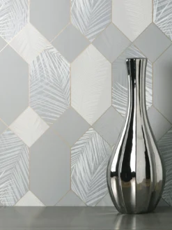 Fine Décor Miami Tropical Geo Grey -Rust-Oleum || d-c-fix || Harris Sales TRXT6 SQ4 0000000005 GREY SLd1